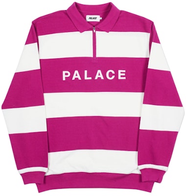 Palace J Stripe Crew Pink/White Buy Palace J Stripe Crew Pink/White