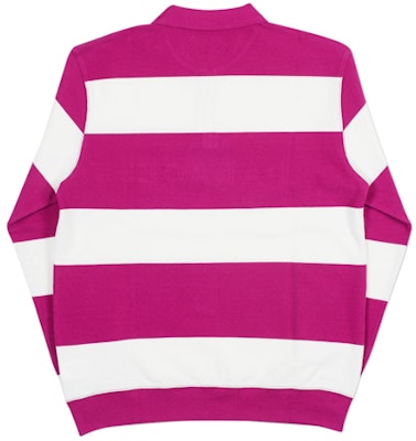 Palace J Stripe Crew Pink/White Order Palace J Stripe Crew Pink/White