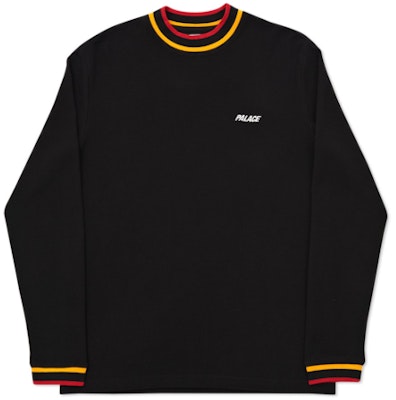 Palace Square Weave Crew Black Buy Palace Square Weave Crew Black