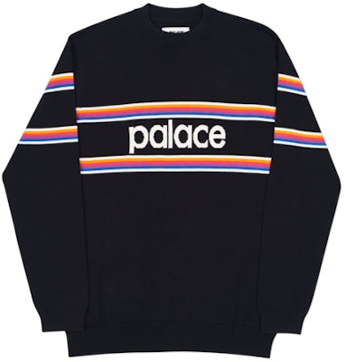 Palace Multi Stripe Knit Black Buy Palace Multi Stripe Knit Black