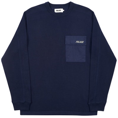 Palace Patch Pocket Ribber Navy Buy Palace Patch Pocket Ribber Navy
