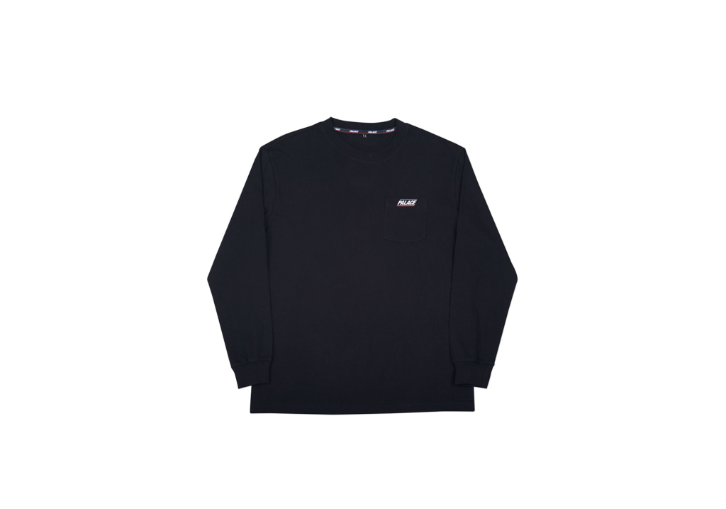 Buy Palace Basically a Stripe Longsleeve Black/Blue/Red - Novelship