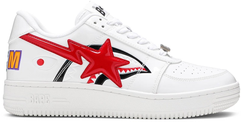 A Bathing Ape Bapesta Low 'White Shark Face' 1F30291002/1F70191004 Buy A Bathing Ape Bapesta Low 'White Shark Face' 1F30291002/1F70191004