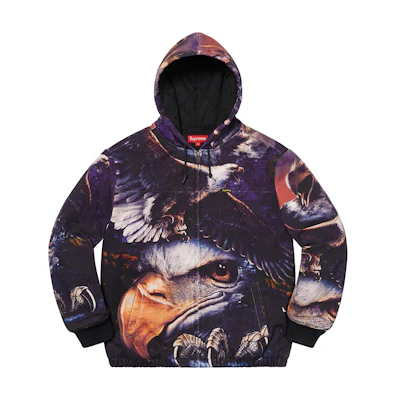 Supreme Eagle Hooded Work Jacket Pink
