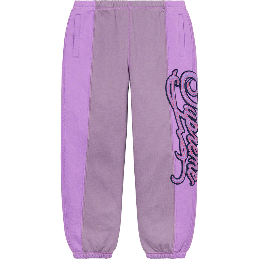 Buy Supreme Pantalón Jogger Paneled Script Morado Polvoriento