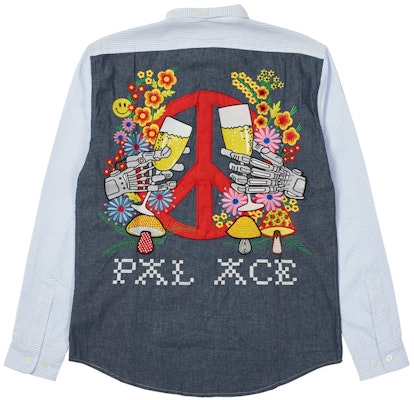 PALACE HIPPY SALUTE SHIRT BLUE Buy PALACE HIPPY SALUTE SHIRT BLUE