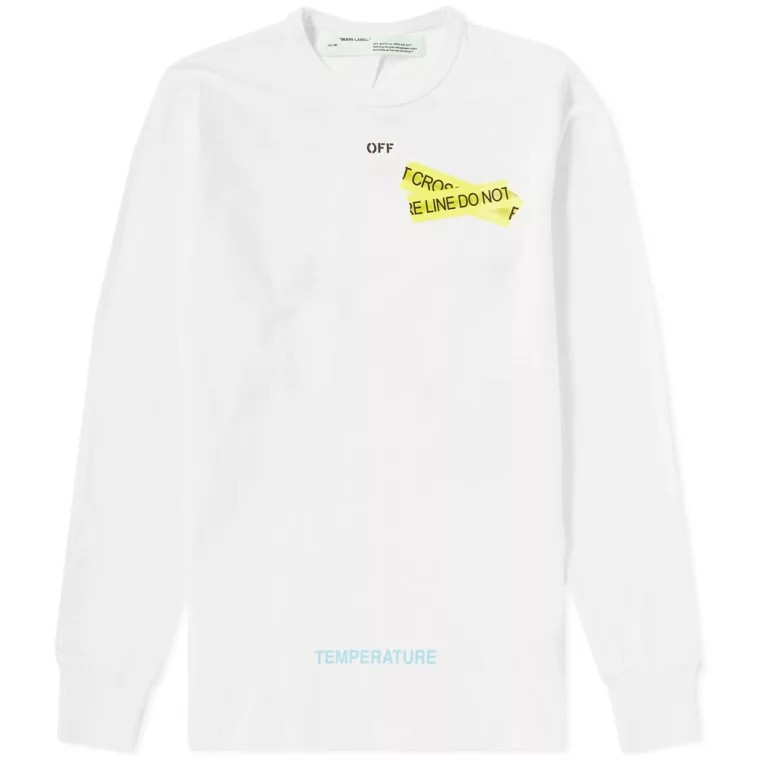 Buy Off-White Firetape L/S Tee White - Novelship