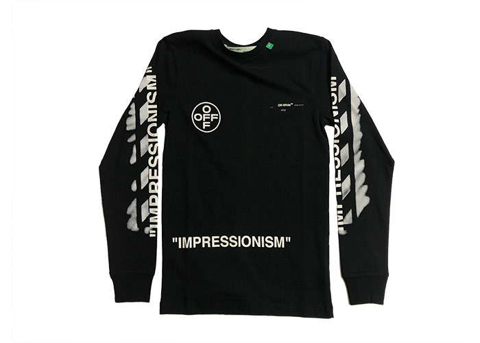Sweat Off White Noir - Taille XL - Sweatshirt Impressionniste Rare Et Authentique