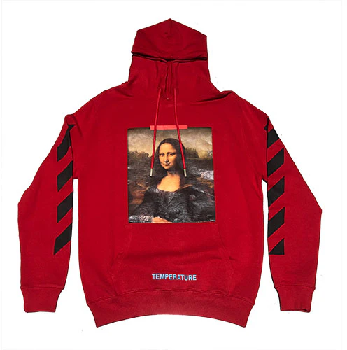 Red off white hoodie 2025 mona lisa