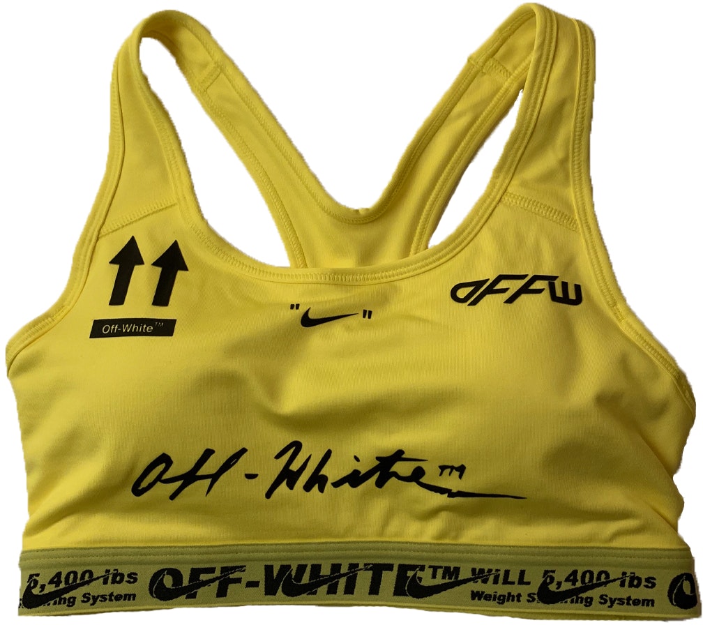 Off‑White x Nike Sports Bra Yellow - Novelship