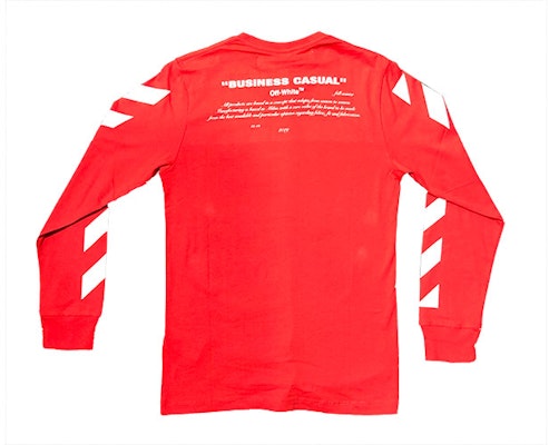 Off-White Bernini L/S Tee Red Order Off-White Bernini L/S Tee Red