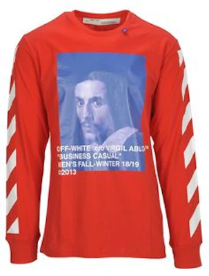 Off-White Bernini L/S Tee Red Lookbook Off-White Bernini L/S Tee Red