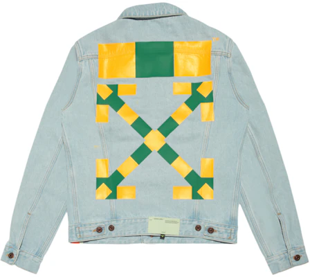 Off white sales yellow denim jacket