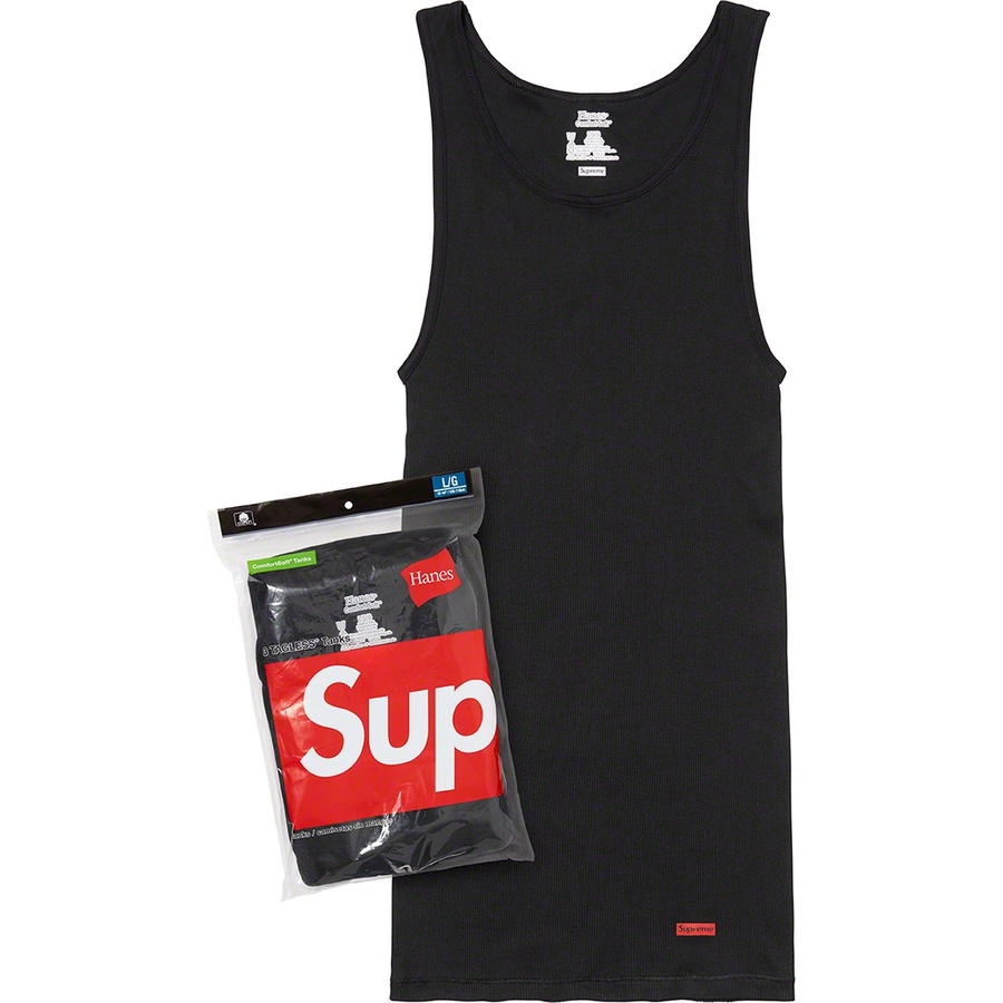 hanes black tank tops