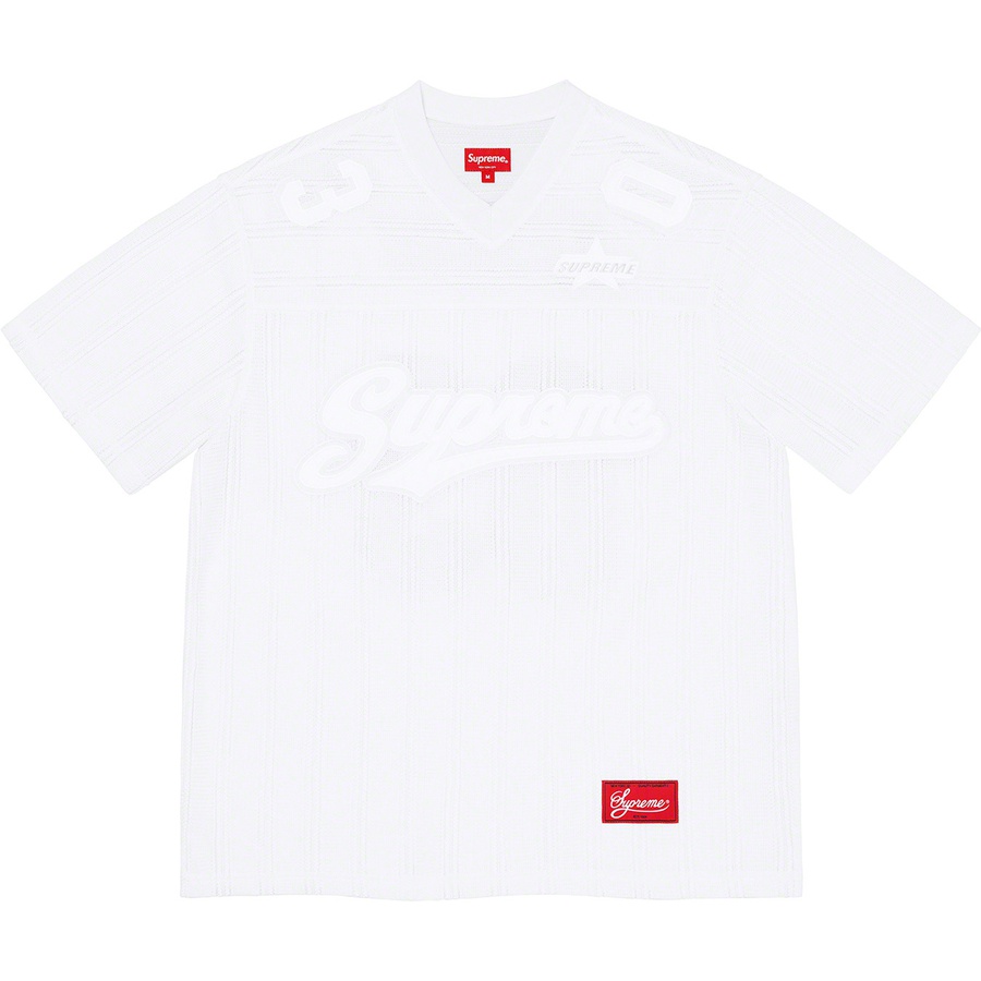 Buy Supreme Jersi Bola Jalur Mesh Putih