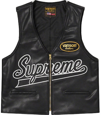 Supreme 2025 vanson leather