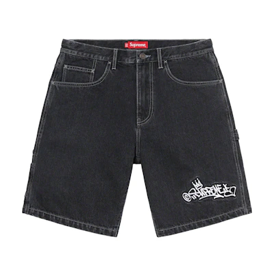 Supreme Handstyle Denim Painter Short Black