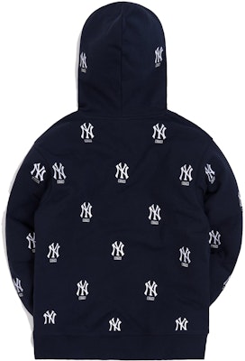 Kith For Major League Baseball New York Yankees Monogram Hoodie Navy