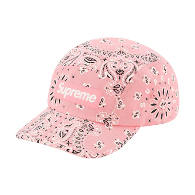 Supreme Bandana Camp Cap Pink