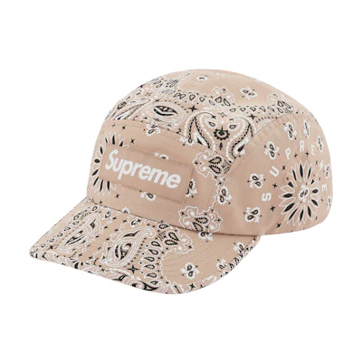 Supreme Bandana Camp Cap Tan