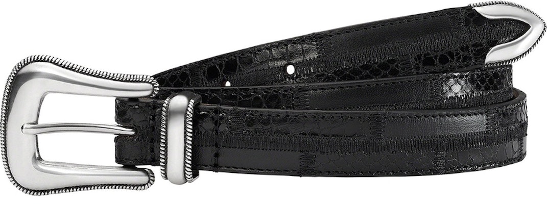 Supreme Patchwork Ranger Belt Black S/M - ベルト