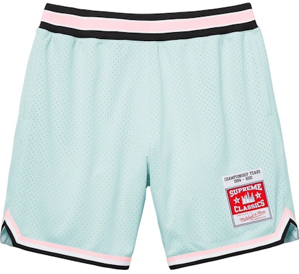 Supreme®/Mitchell & Ness® Basketball Short Light Blue Buy Supreme®/Mitchell & Ness® Basketball Short Light Blue