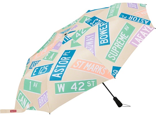 Supreme®/ShedRain® Street Signs Umbrella Natural - Novelship