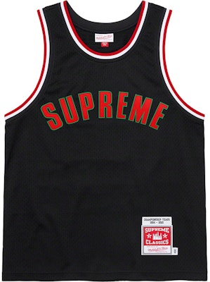 Supreme Mitchell Ness Basketball Jersey Black Novelship