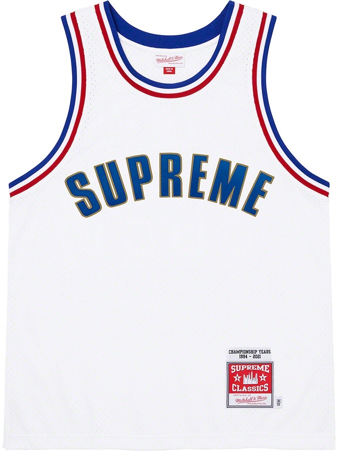 Supreme nba jersey deals white