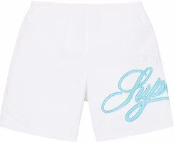 Supreme Mesh Script Water Short White Supreme Mesh Script Water Short White