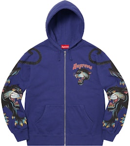 Supreme黑豹拉链连帽衫水洗海军蓝 Buy Supreme黑豹拉链连帽衫水洗海军蓝