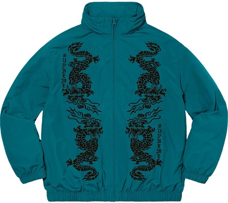 Supreme Dragon Track Jacket Teal Novelship
