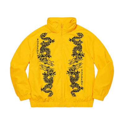 Supreme Dragon Track Jacket Yellow