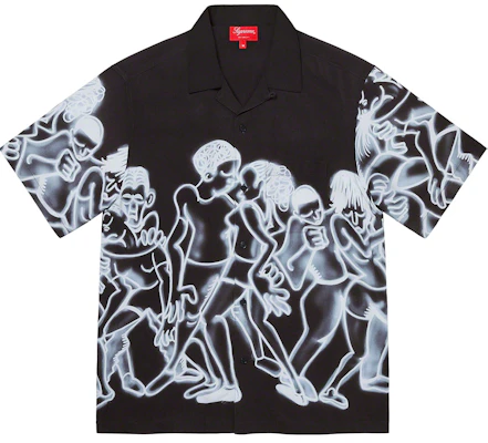 Supreme Dancing Rayon S/S Shirt Black Buy Supreme Dancing Rayon S/S Shirt Black