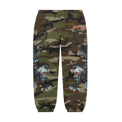 Supreme Panther Sweatpant Woodland Camo