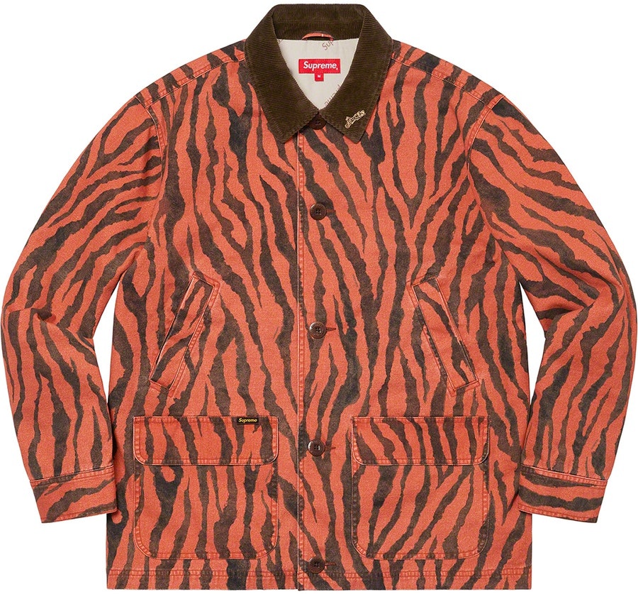 supreme-barn-coat-tiger-stripe