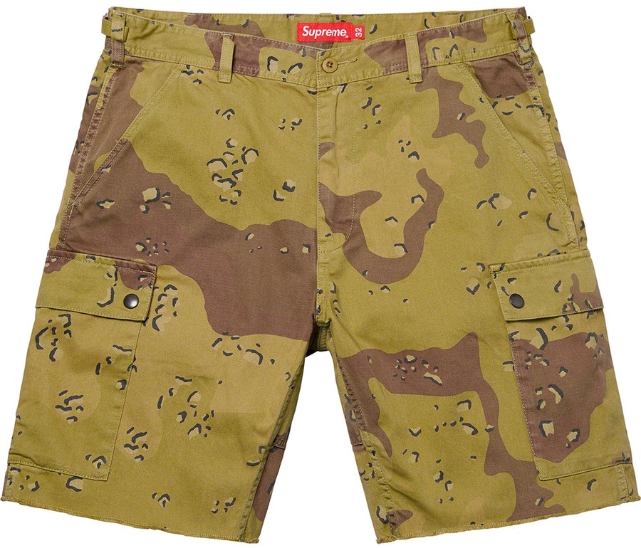 supreme-overdyed-camo-cargo-short-green