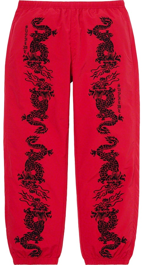 supreme-dragon-track-pant-red