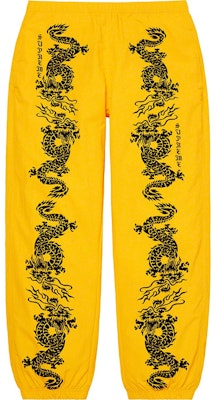 Supreme Dragon Track Pant Yellow - Novelship