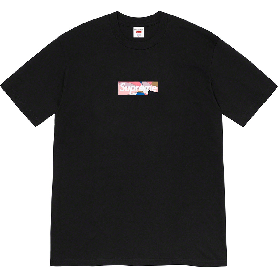 Supreme®/Emilio Pucci® Box Logo Tee Black/Dusty Pink