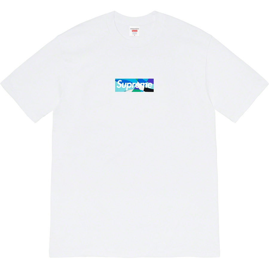 Supreme®/Emilio Pucci® Box Logo Tee White/Blue