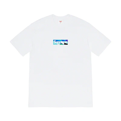 Supreme®/Emilio Pucci® Box Logo Tee White/Blue