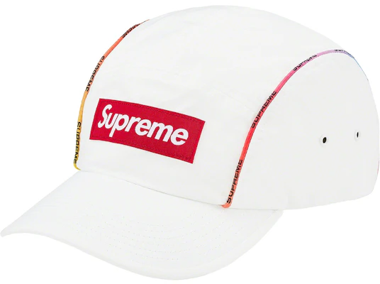 Supreme Gradient Piping Camp Cap White Novelship