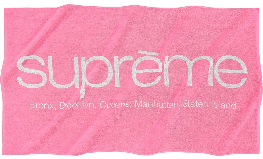 Supreme Five Boroughs Towel Pink - Novelship