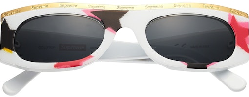 Supreme Goldtop Sunglasses White Gonz Stars Supreme Goldtop Sunglasses White Gonz Stars
