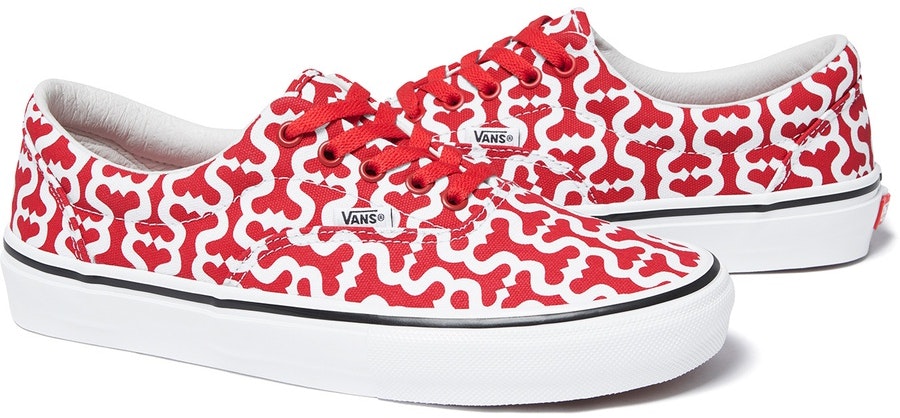 Red checkered sales supreme vans