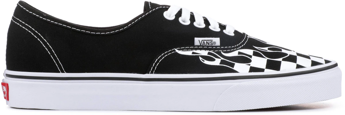 Vans checker flame authentic best sale