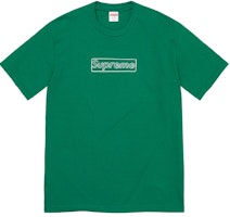 Supreme KAWS Chalk Logo Tee Light Pine Supreme KAWS Chalk Logo Tee Light Pine