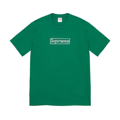 Supreme KAWS Chalk Logo Tee Light Pine