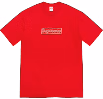 Supreme x KAWS Chalk Logo Tee Red Supreme x KAWS Chalk Logo Tee Red